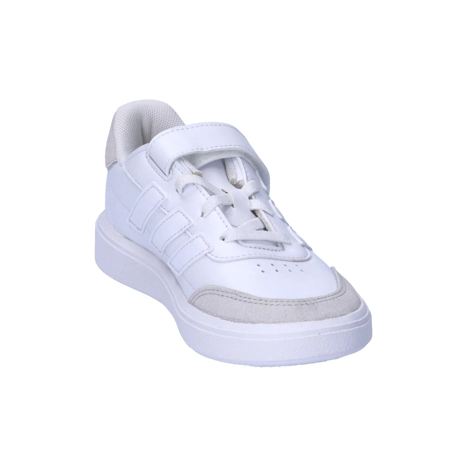 Детские кроссовки с липучкой COURTBLOCK EL C Adidas, Weiss — фото 2