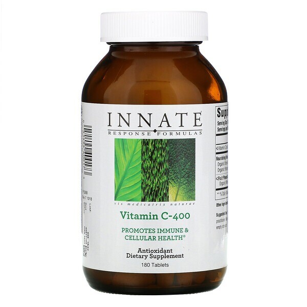

Innate Response Formulas, витамин C-400, 180 таблеток