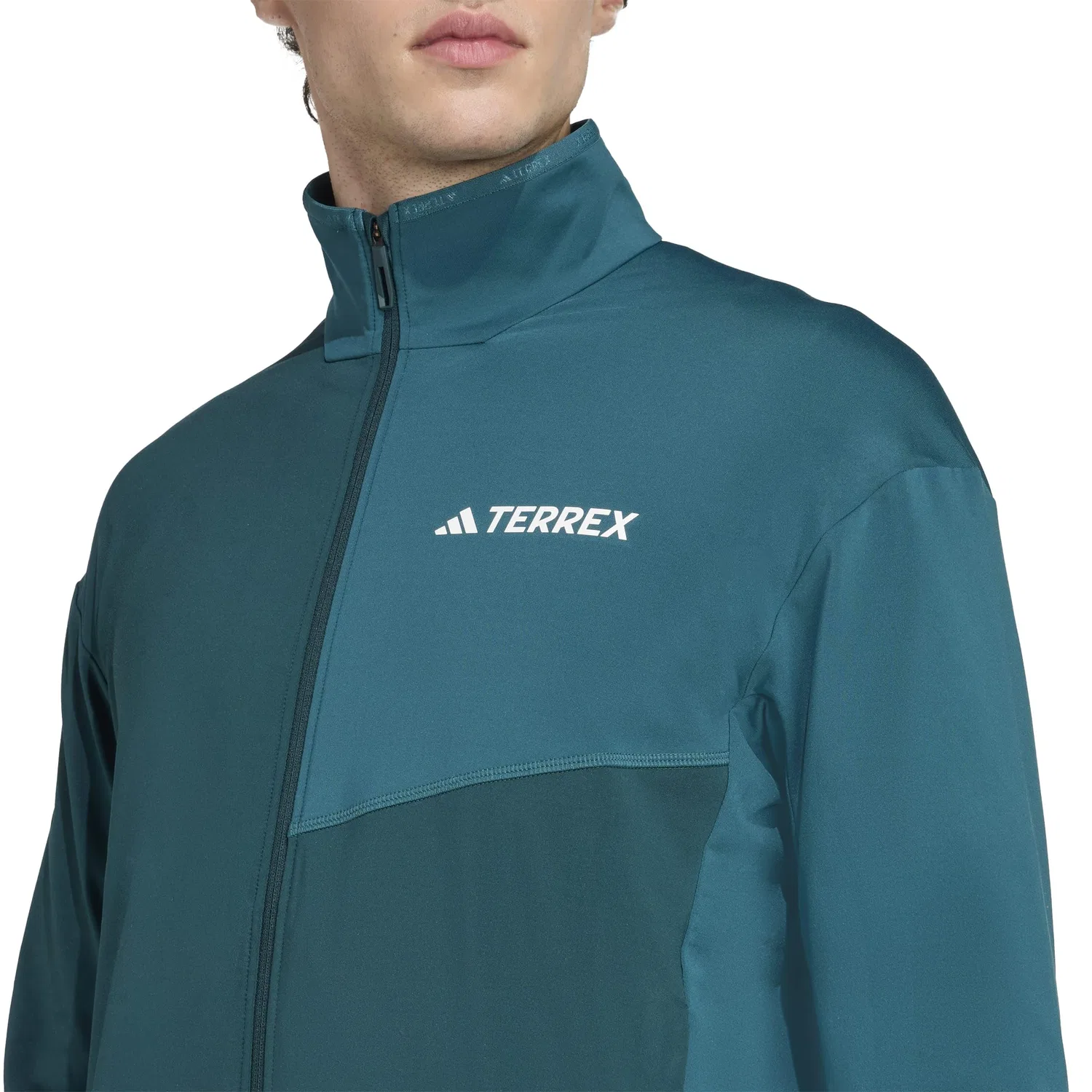 Мужская флисовая куртка с полной застёжкой-молнией Terrex Multi Climawam adidas, Aurora Ivy — фото 4