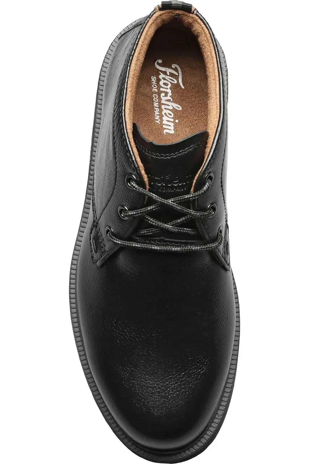 Детские ботинки чакка на шнуровке Supacush Jr Chukka Boot Florsheim, Black Tumble — фото 4