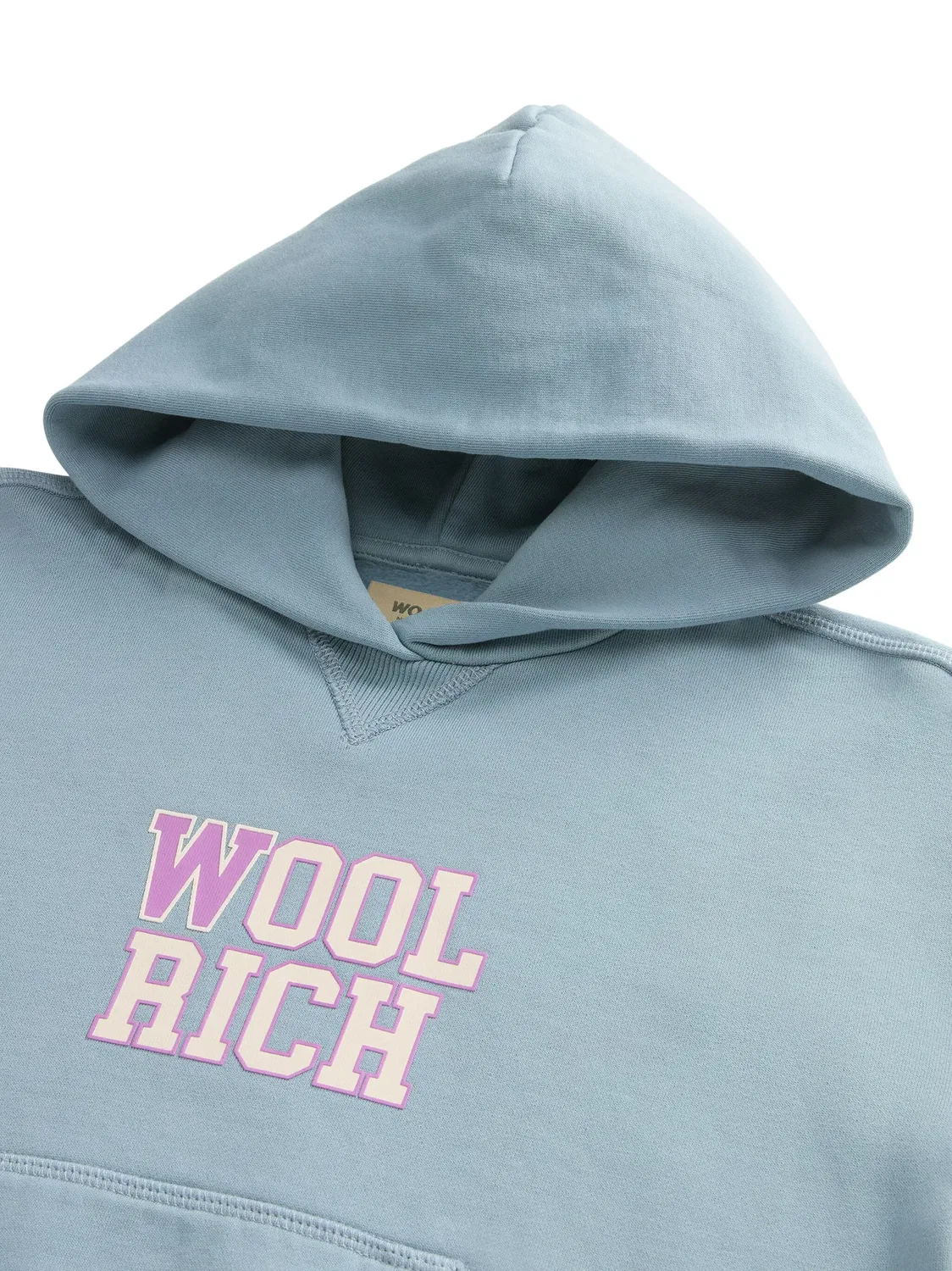 Худи с Пухлыми Рукавами из Хлопка Woolrich, небесно-голубой — фото 4