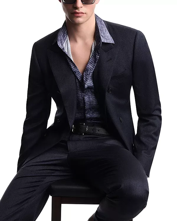 Спортивная рубашка Emporio Armani, Blue — фото 3