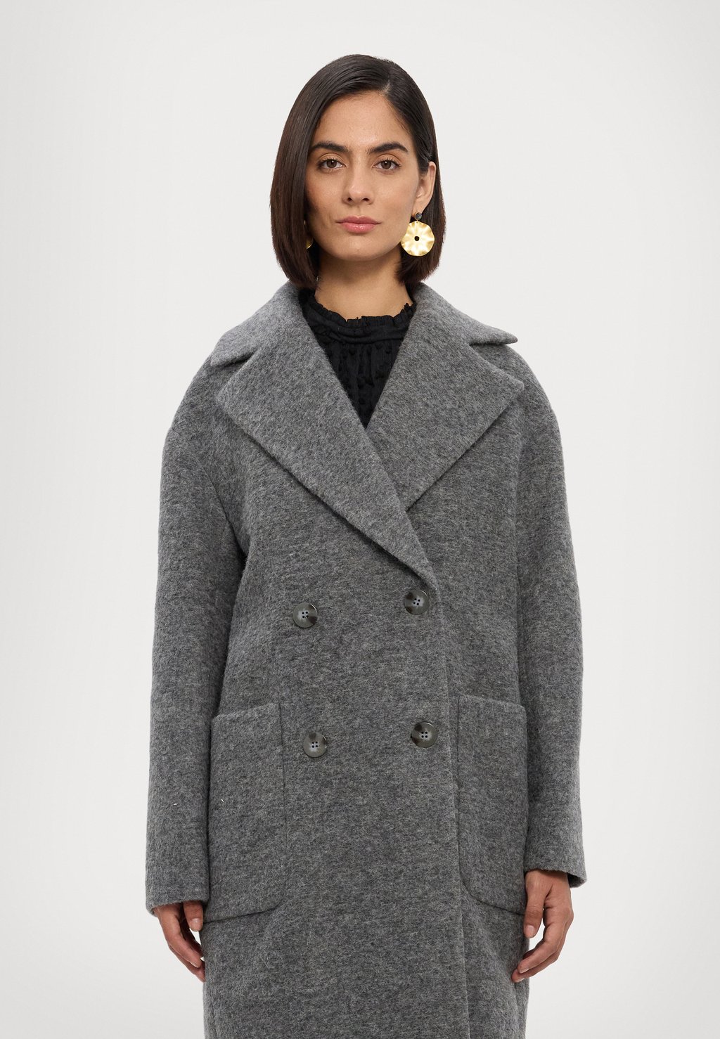 

Классическое пальто DAYOUNG COAT STUDIO ID, серый