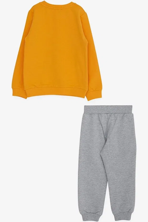 Детский спортивный костюм для мальчиков с принтом Breeze, Mustard Yellow — фото 2