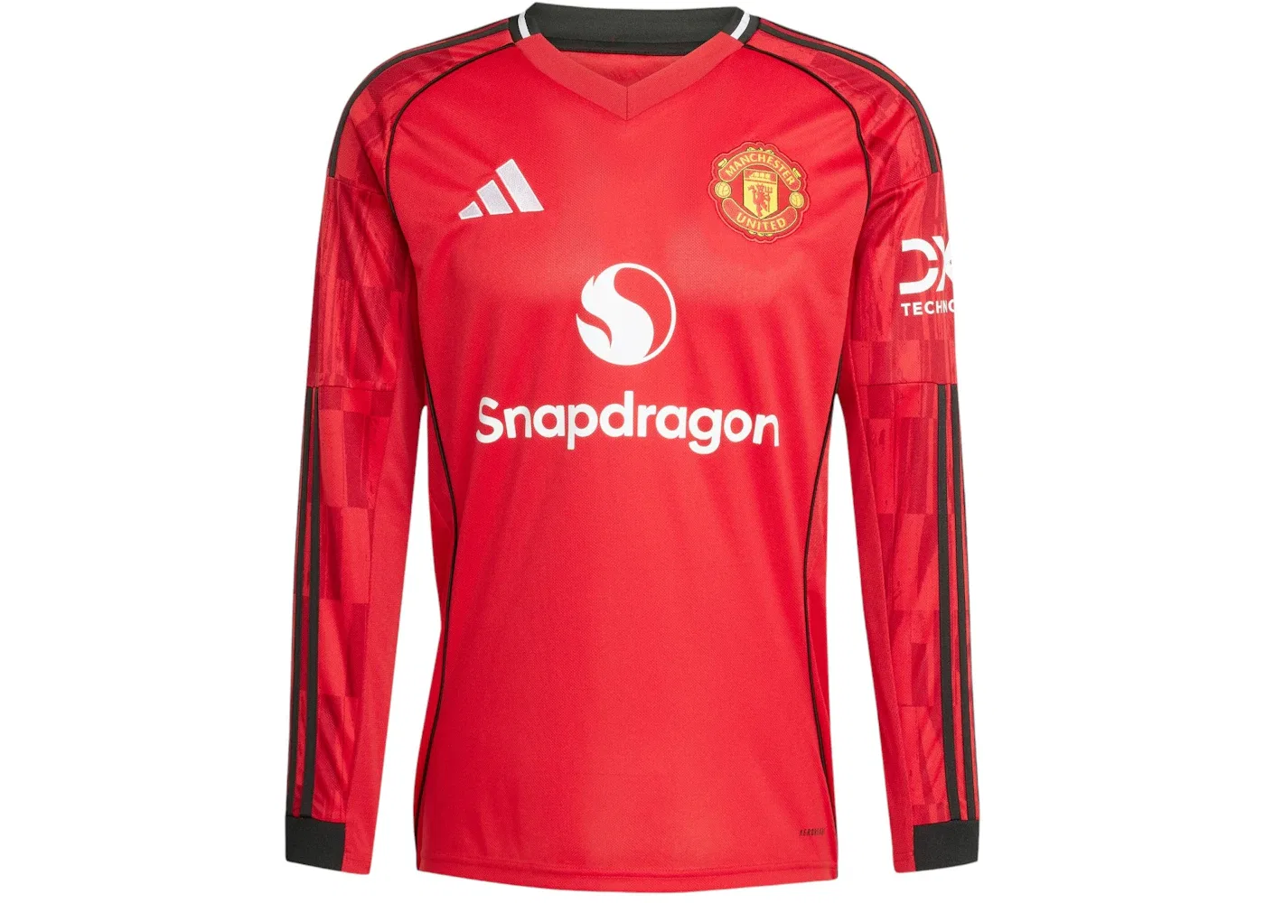 Мужская футбольная футболка с длинным рукавом Adidas Jersey, Manchester United Mufc Red