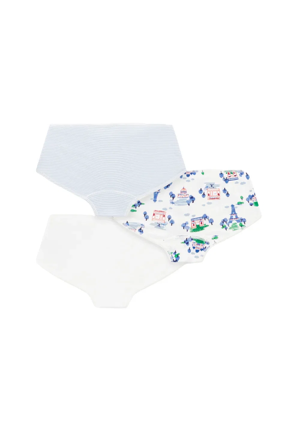Комплект из 3 трусов Petit Bateau, White Multicolor — фото 2