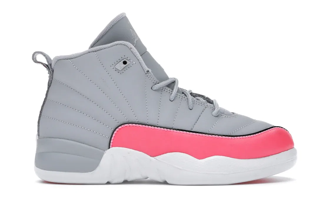 Детские кроссовки Lifestyle Jordan 12 Retro Jordan, Wolf Grey/Racer Pink-Black