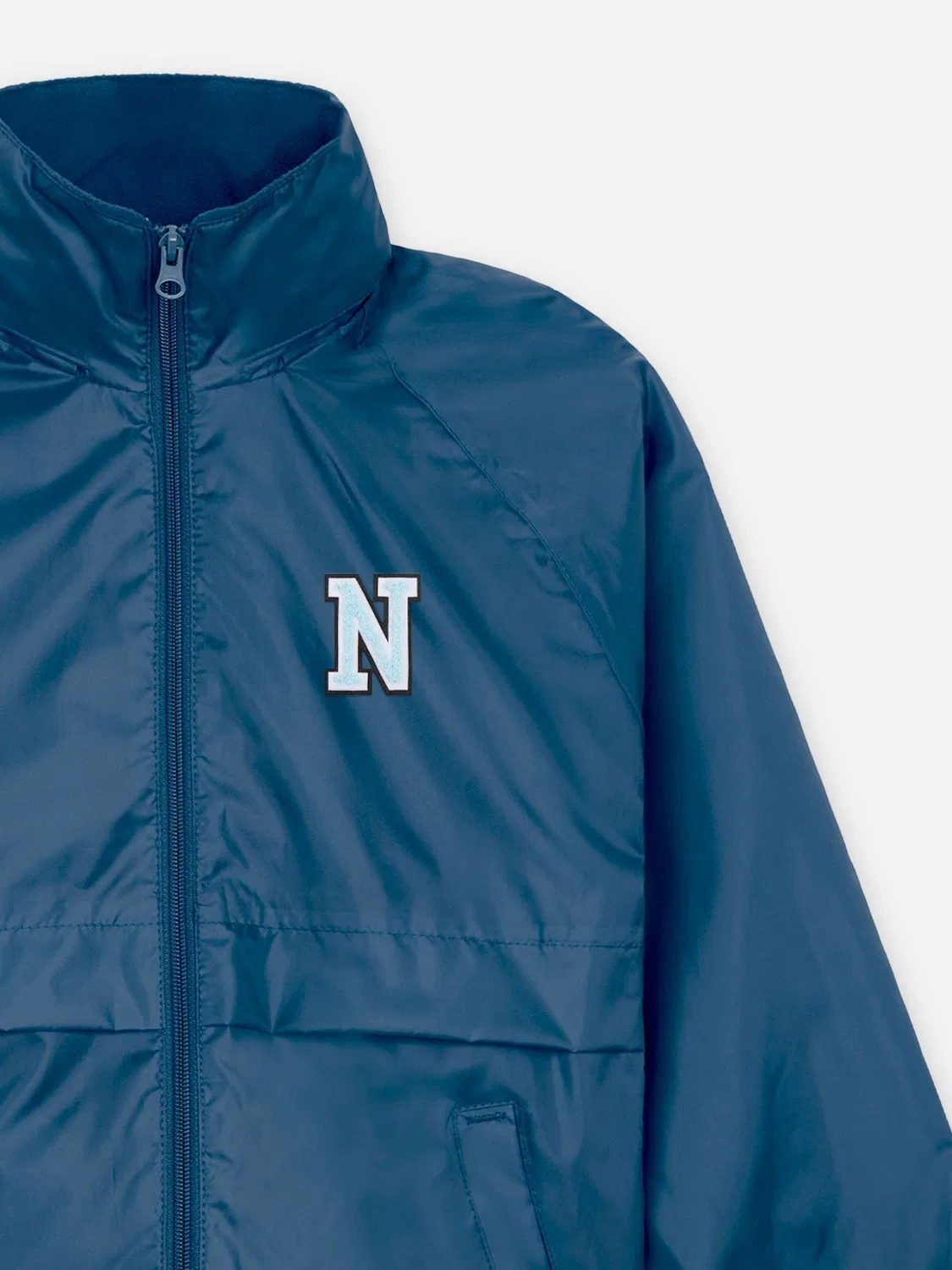 Куртка детская Micro Fleece Lined Rain Jacket Alphabet, синий — фото 3
