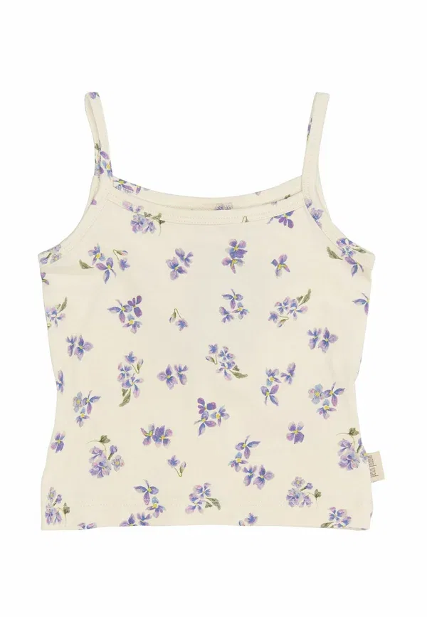 Майка-комплект из 2 шт Floral Star Petit Piao, Eggnog Viola AOP, фиолетовый — фото 2