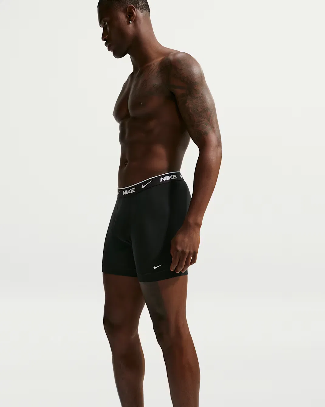 Мужские боксеры Dri-FIT Nike Essential Cotton Stretch, Black — фото 4