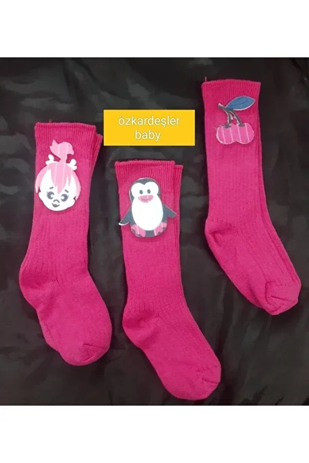 Детские носки с принтом Özkardeşler Baby, Fuchsia