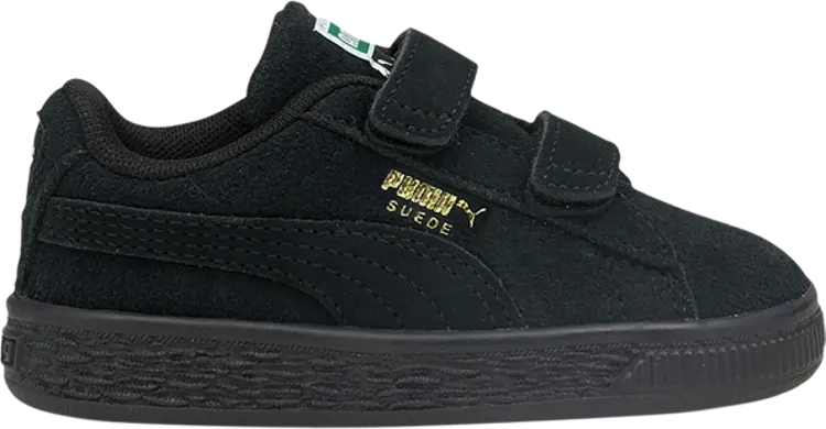 

Кроссовки Puma Suede Classic 21 AC Infant Black Gold, черный