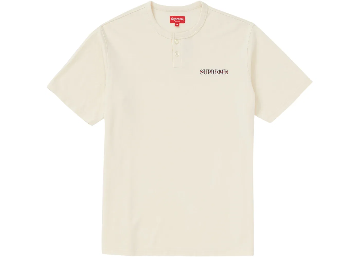 Мужская футболка-поло с коротким рукавом Supreme Henley, Natural