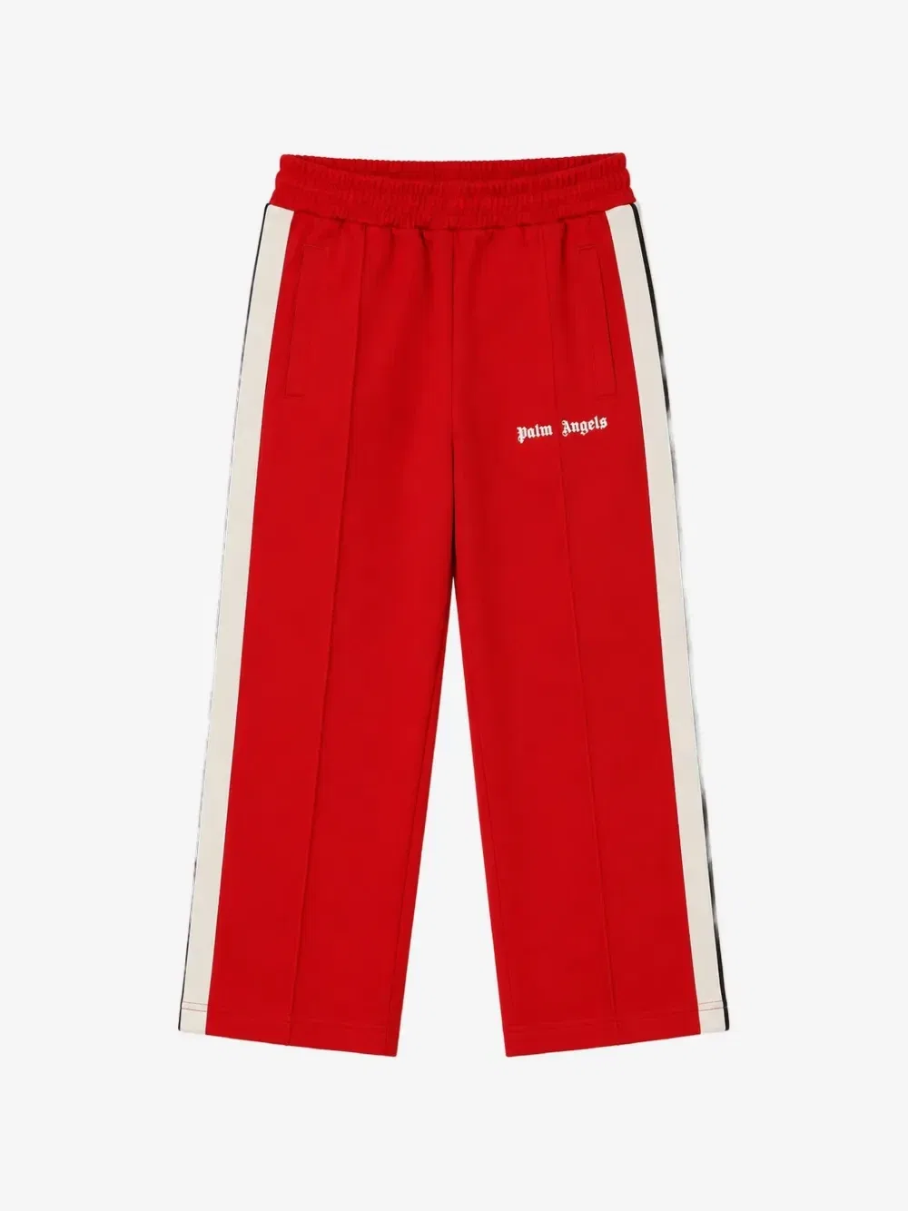 Спортивные брюки с логотипом и боковыми полосками Palm Angels Kids, красный