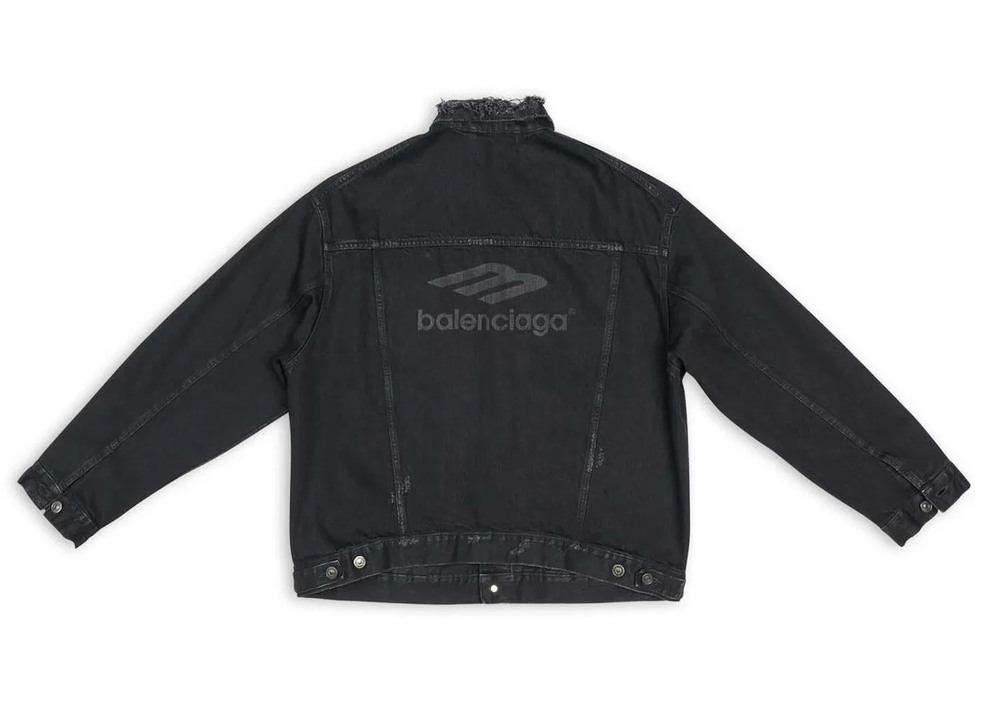 Женская куртка оверсайз 3B Sports Icon Balenciaga, черный — фото 2