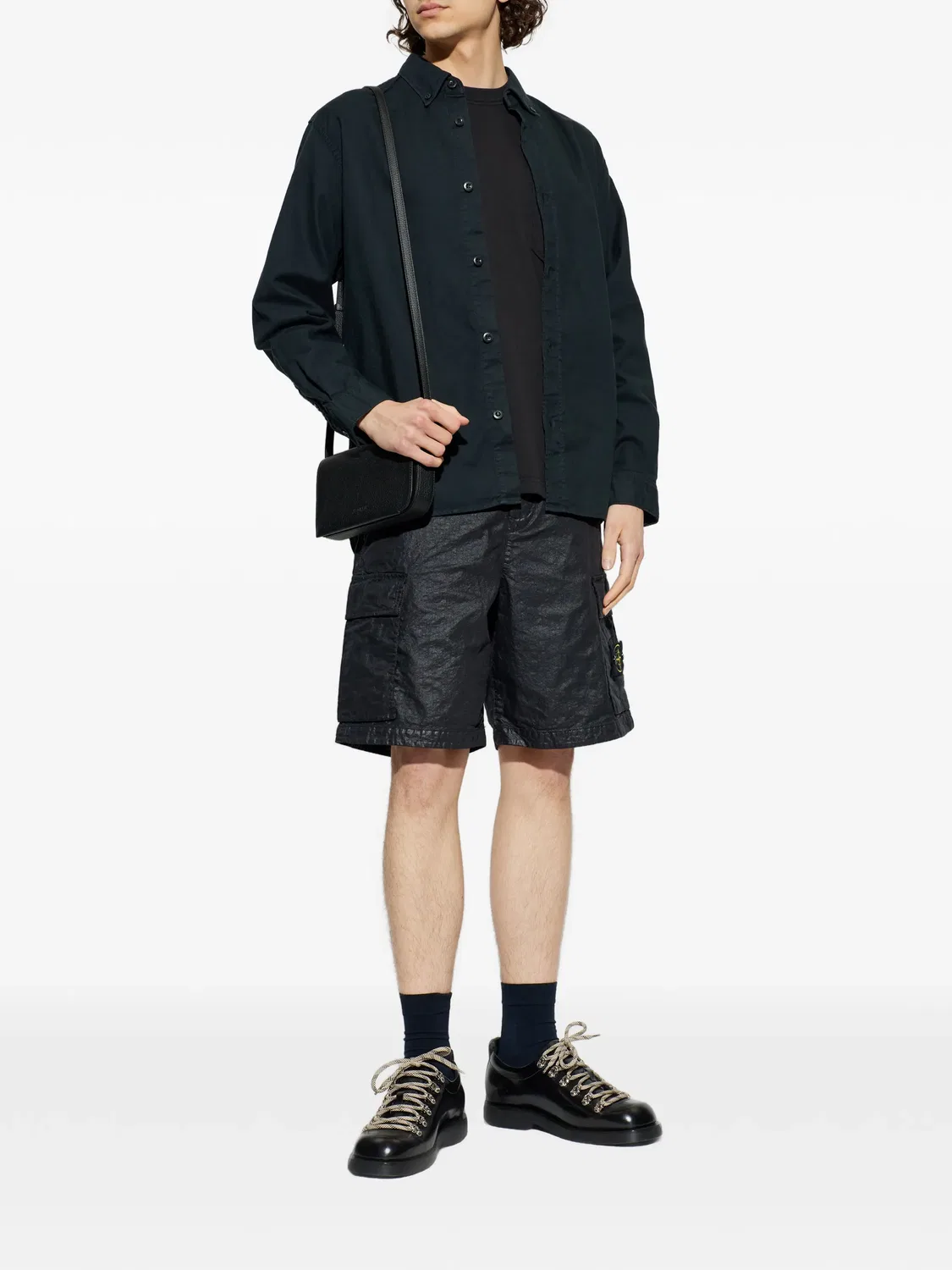 Футболка с карманом на груди Stone Island, черный — фото 3