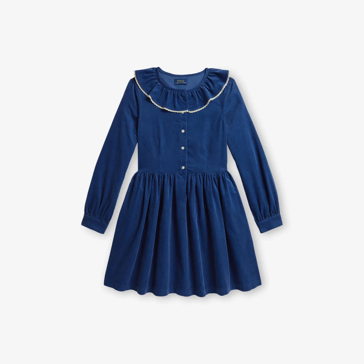 Джинсовое мини-платье с оборками, 7-12 лет Polo Ralph Lauren