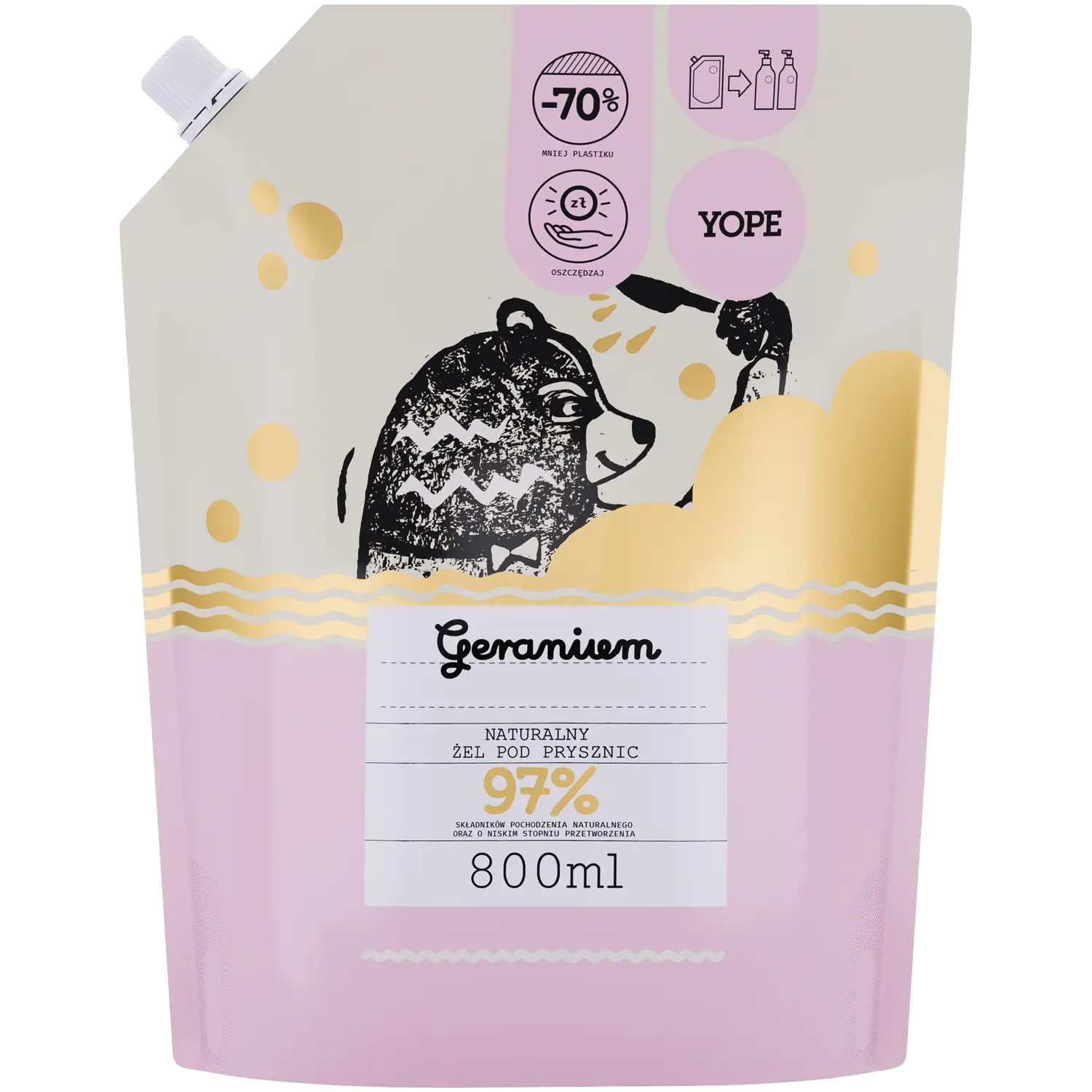 

Yope Geranium запас геля для душа, 800 мл