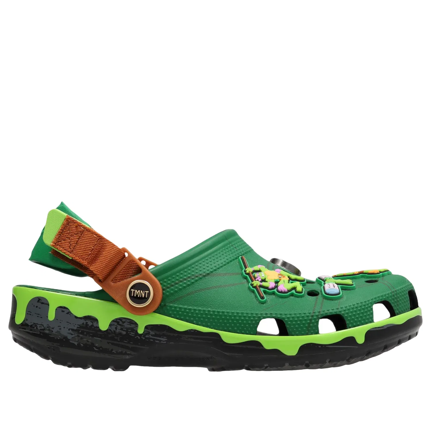 Детские сандалии-клоги с принтом Teenage Mutant Ninja Turtles модель Classic Clog Crocs, мультиколор — фото 2