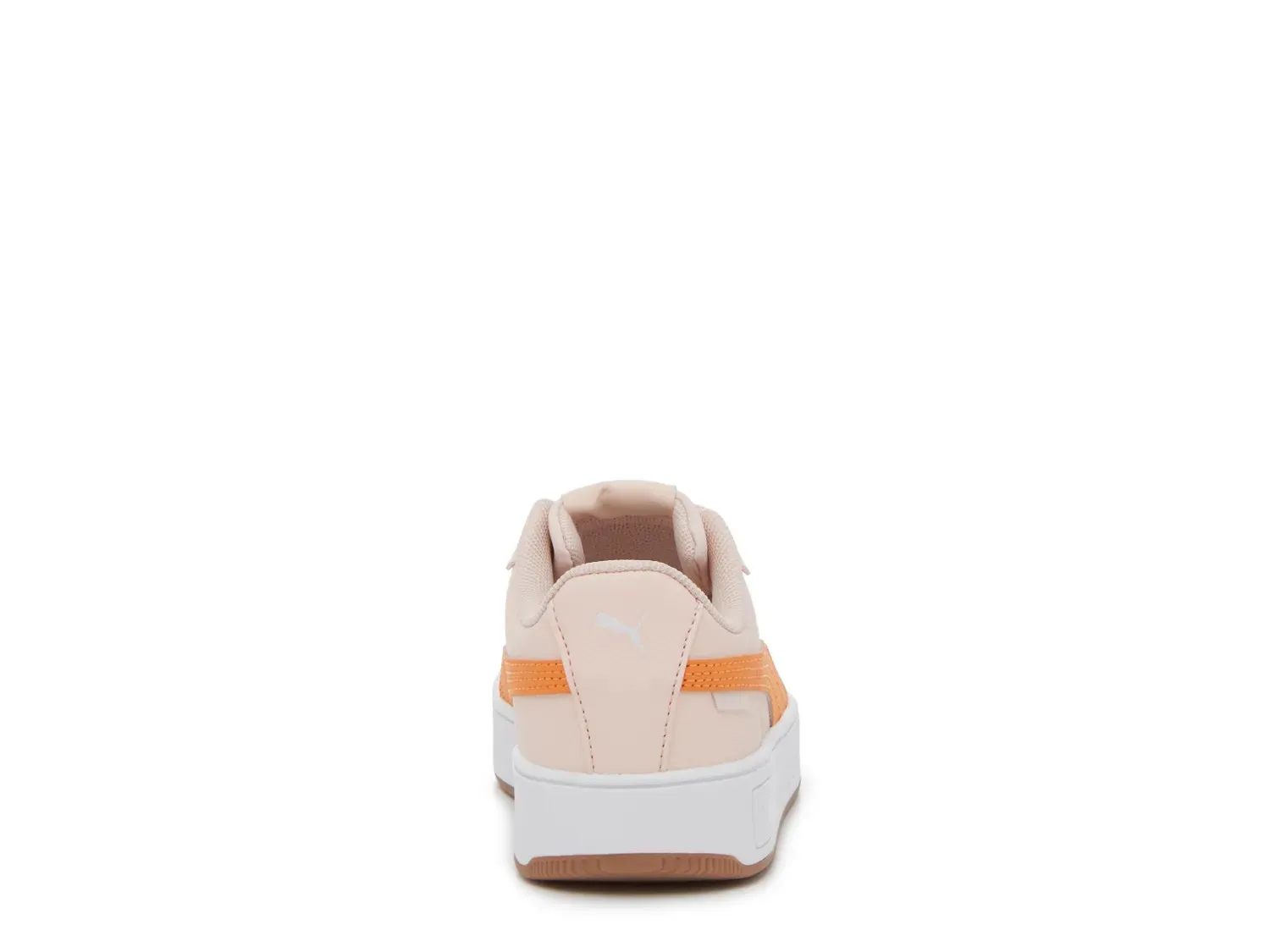Кроссовки Puma Carina Street — детские, светло-розовые/ярко-дынно-оранжевые — фото 4
