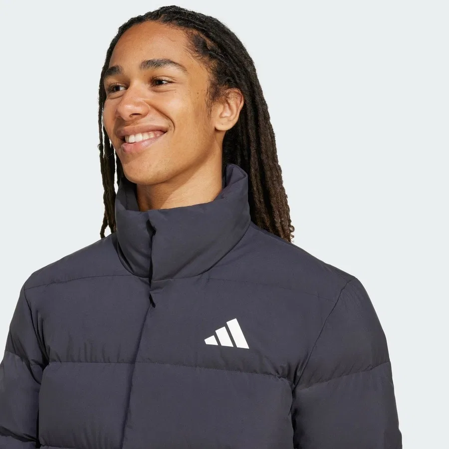 Мужской утепленный пуховик Sportswear JN2092 Helionic CLIMAWARM Mid-Length Down Jacket adidas, Черный — фото 4