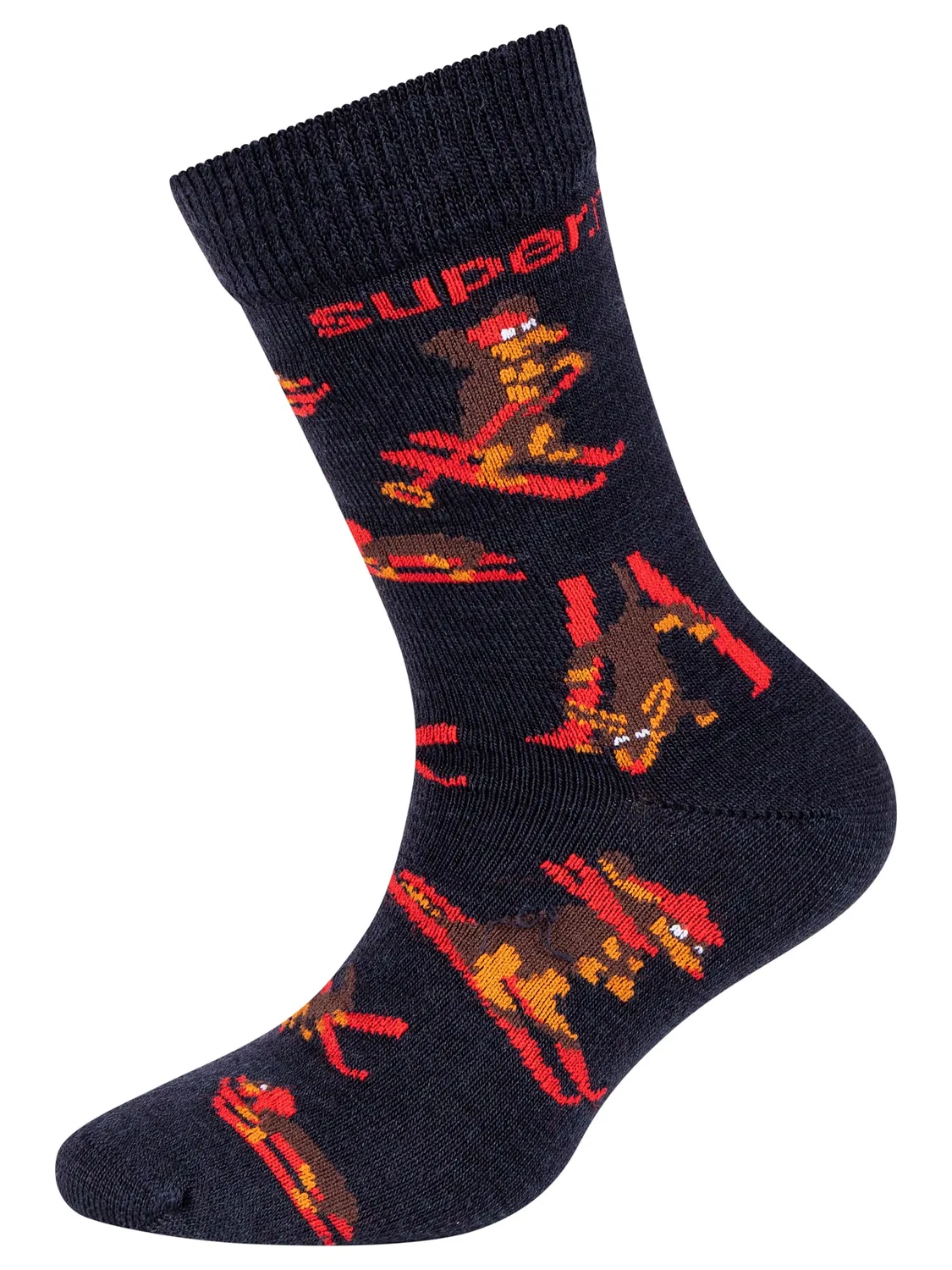 Носки детские 2 пары с таксой, синий Super.Natural