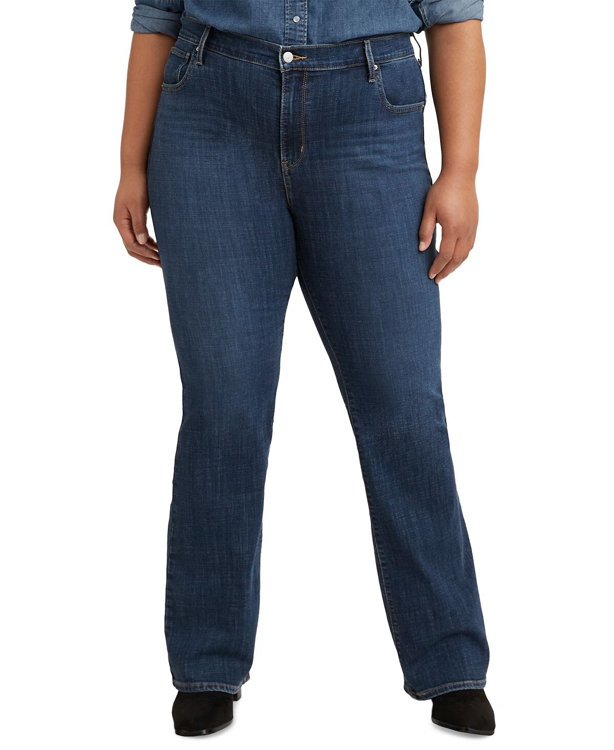

Модные джинсы большого размера 725 с высокой посадкой bootcut Levi's, мульти