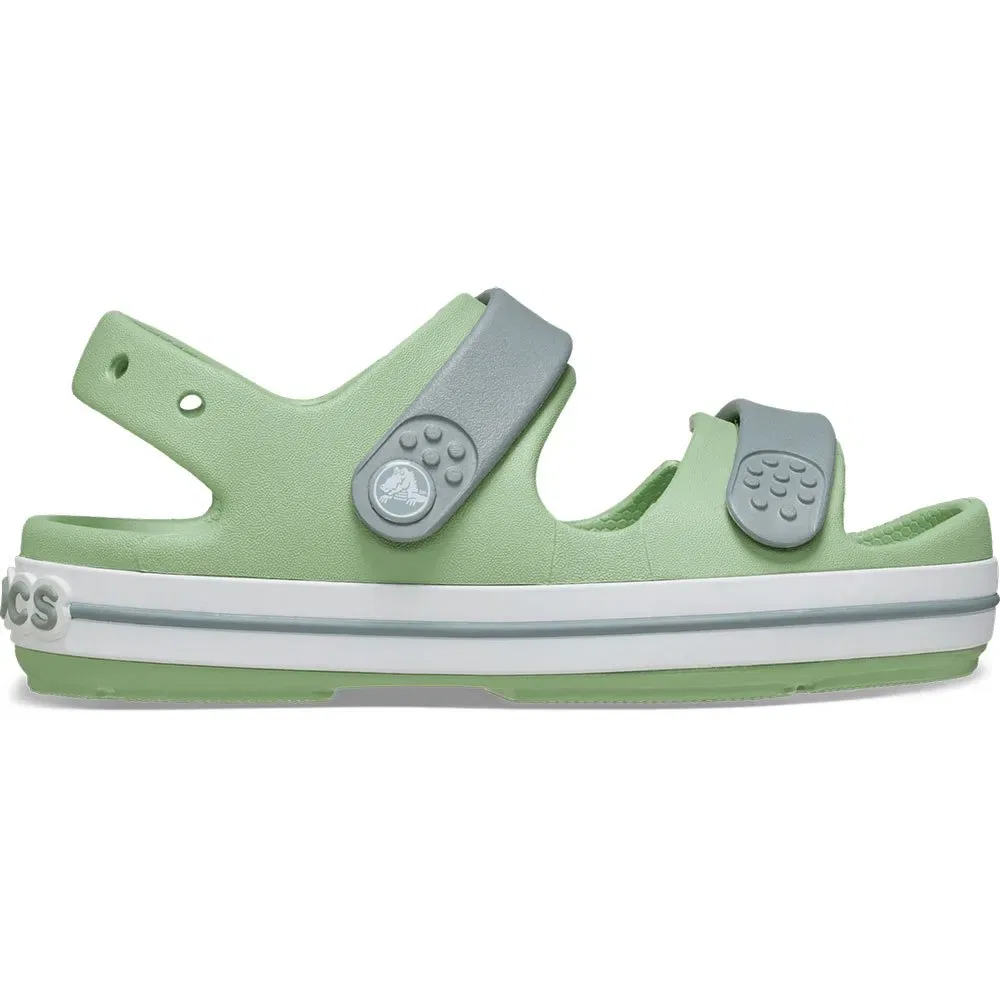 Детские сандалии для девочек с защитой носка Crocband Cruiser Crocs, Green — фото 3