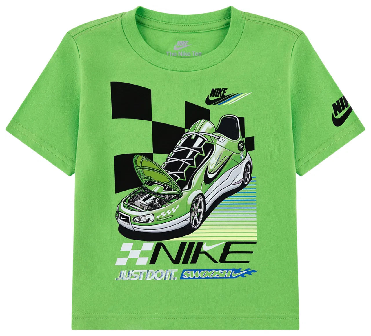 Футболка для мальчиков Victory Lap Nike, синий/зеленый