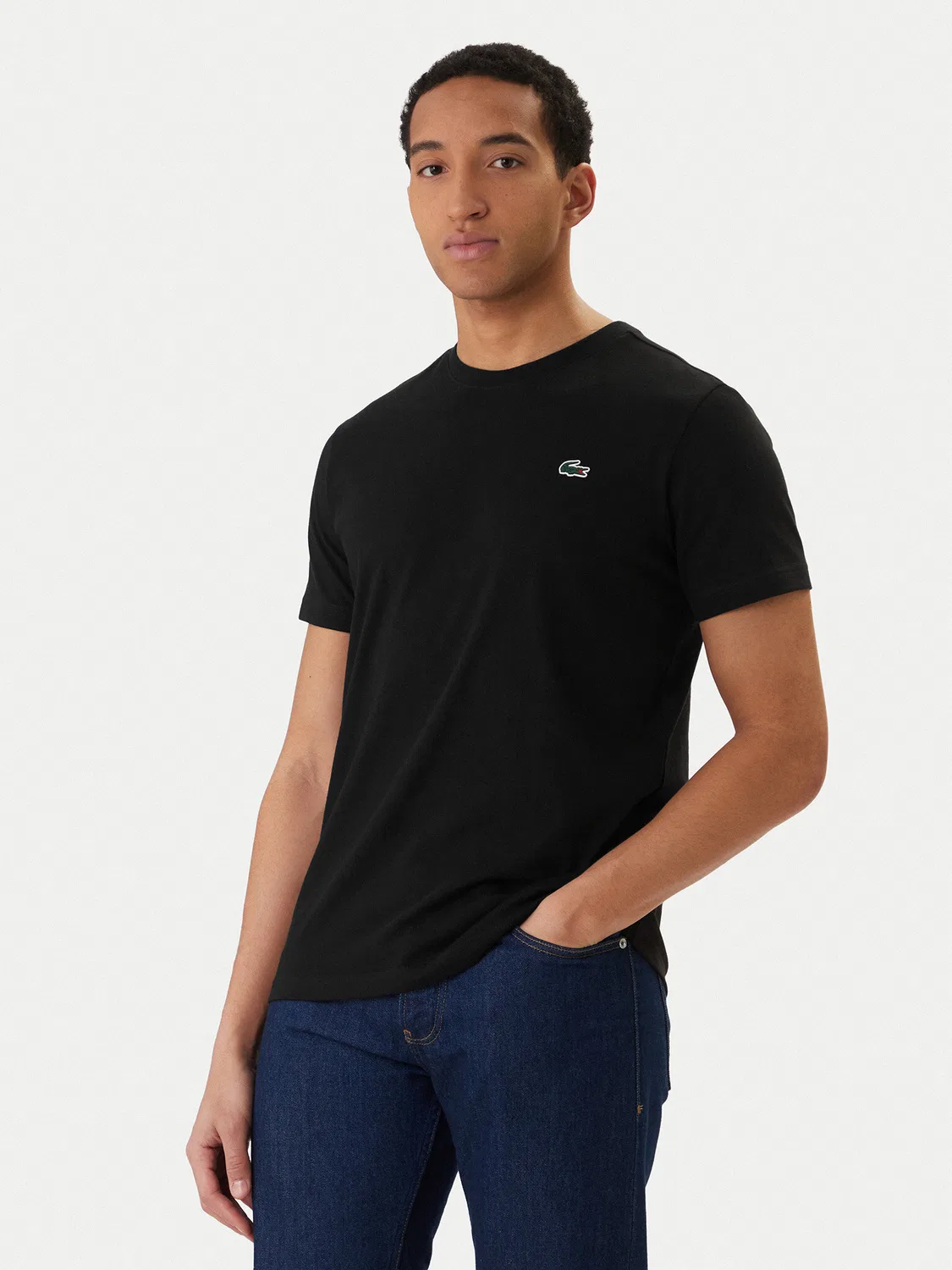 Мужская футболка стандартного кроя Lacoste, черный