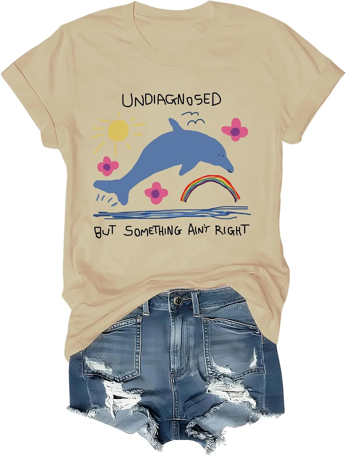 Мужская футболка Undiagnosed But Something Ain't Right, Khika