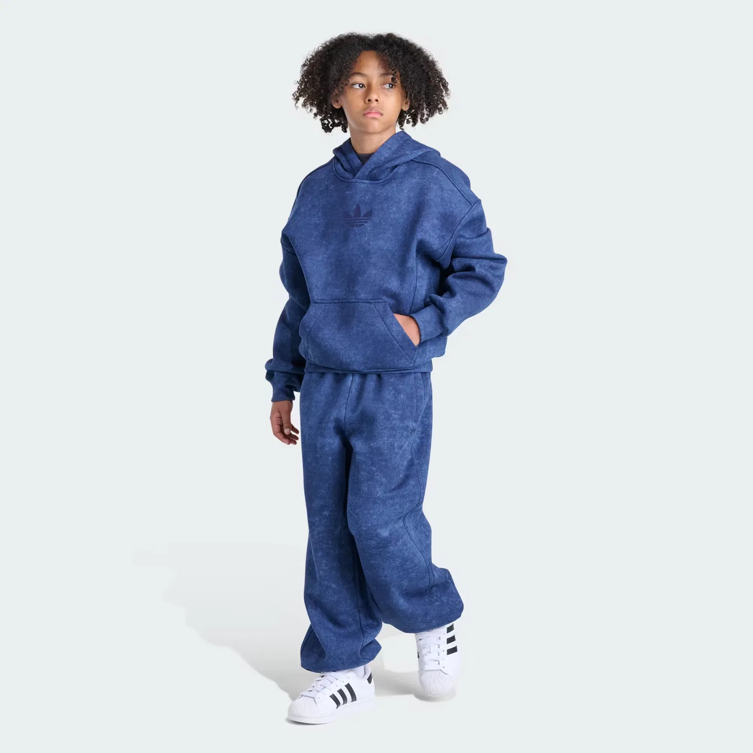 Детские спортивные брюки из флиса WASHED FLC JOGGER Adidas Originals, темно-синий