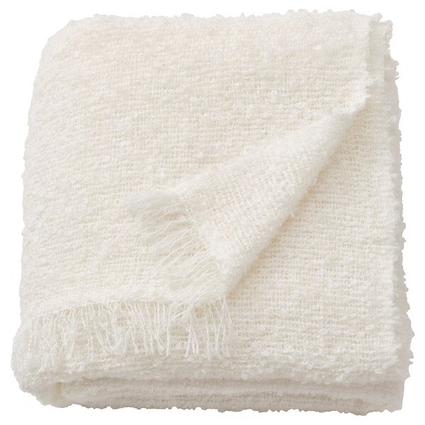 Плед Ikea Sandbrodd, 130x170, белый