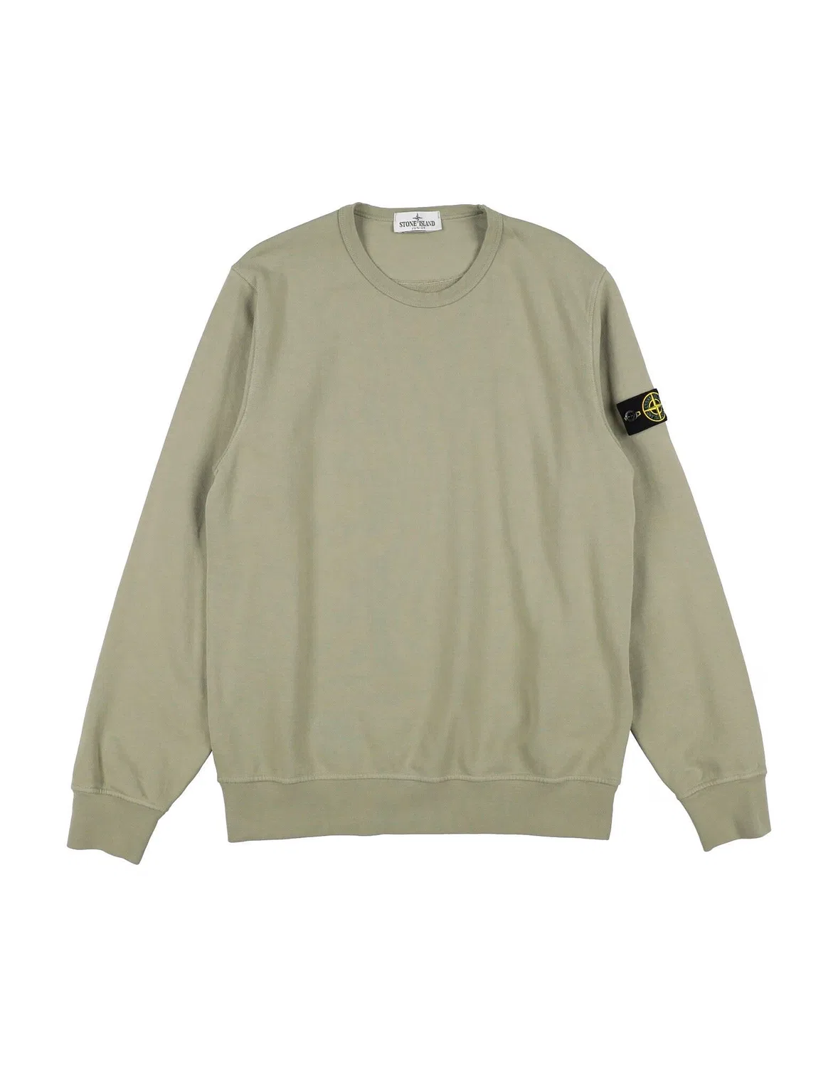 Детский свитшот для мальчиков из французского терри Stone Island Junior, светло-зеленый