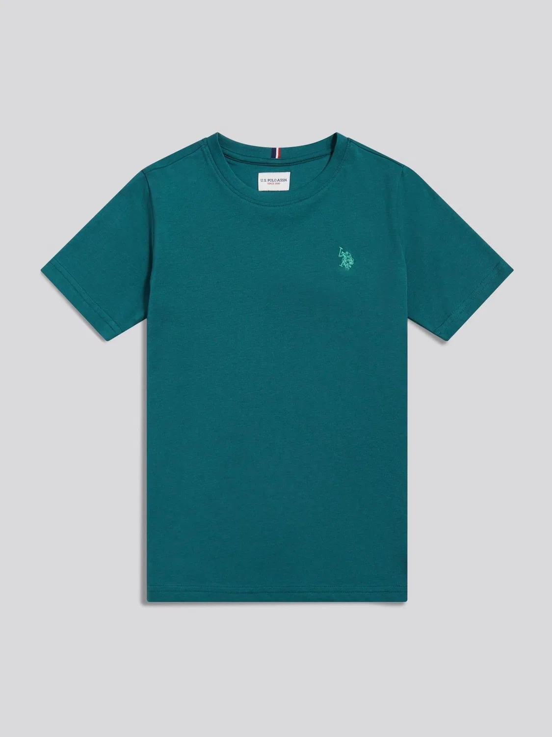 Футболка с текстурой, Double Horsemen U.S. Polo Assn., бирюзовый