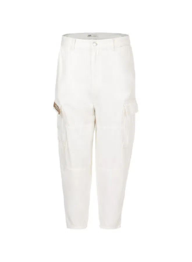 Брюки классические Zara, белый