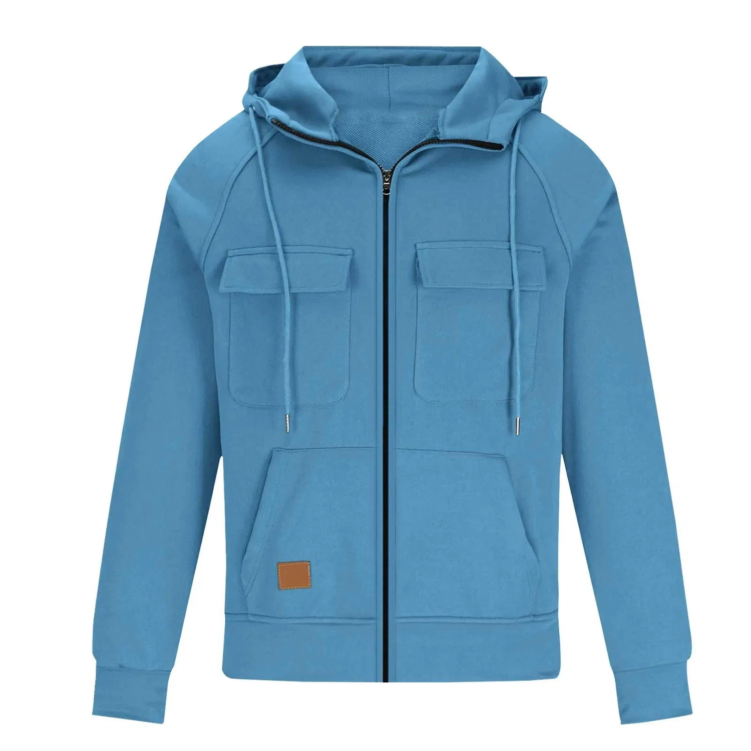 Мужское худи с принтом Cargo Hoodies, Azure — фото 3