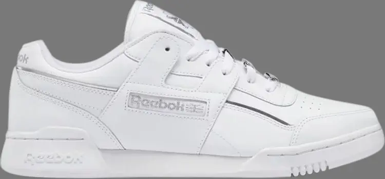 

Кроссовки workout plus 'white matte silver' Reebok, белый