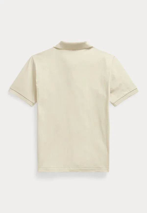 Поло из хлопкового джерси, короткий рукав, Cotton jersey pocket polo shirt 7-14y, Polo Ralph Lauren, Spring Beige, бежевый — фото 2