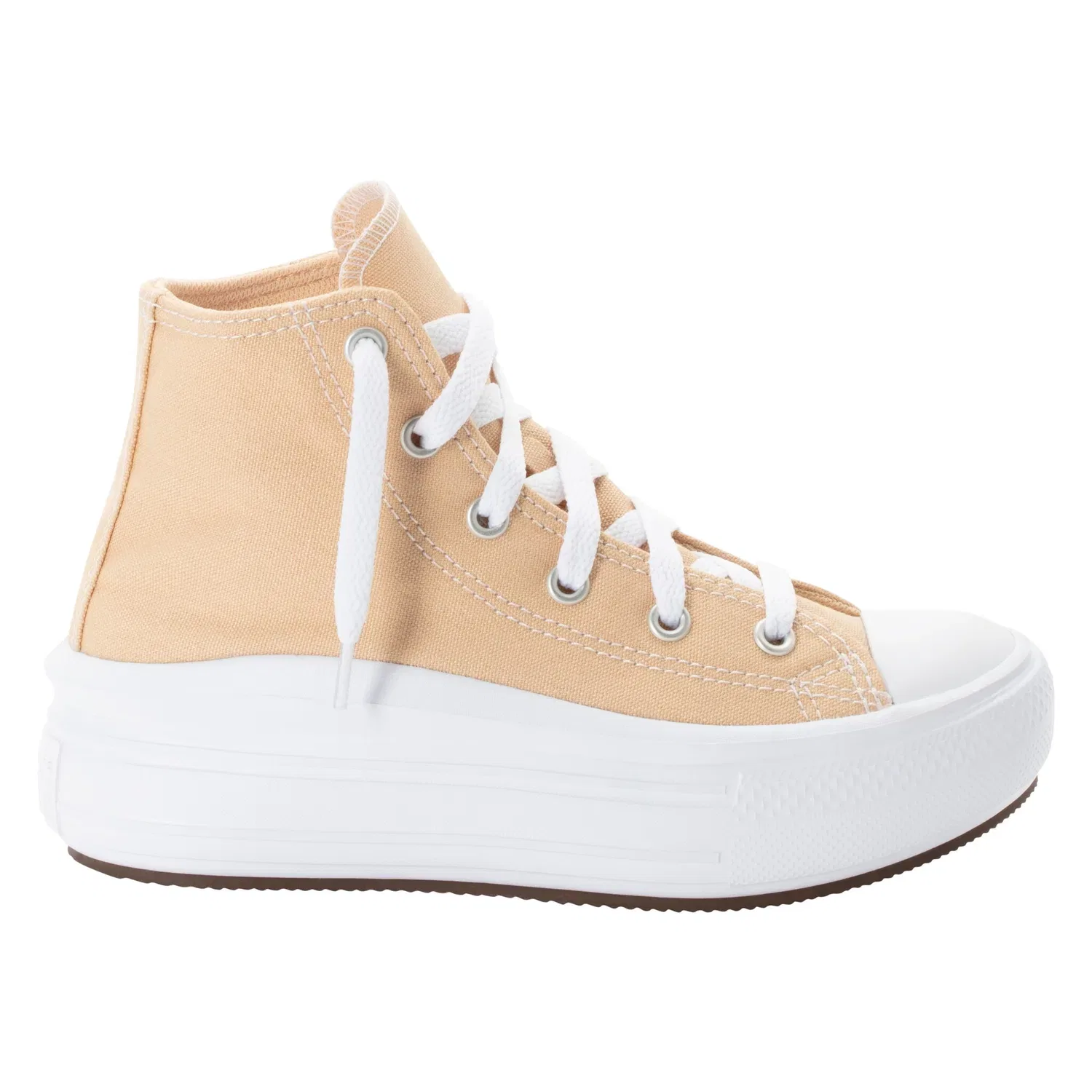 Детские кроссовки высокие Converse, Coastal Dune/White — фото 4