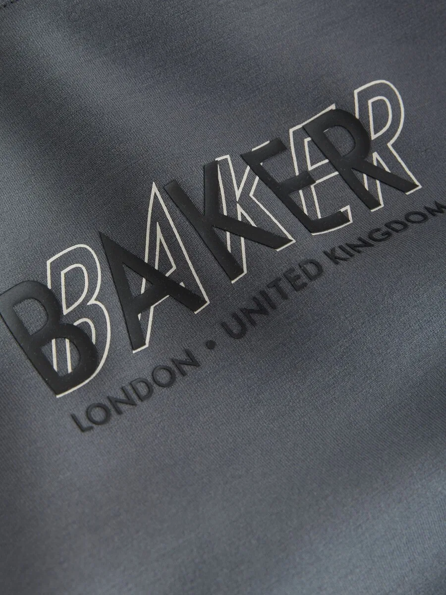 Спортивный костюм Baker by Ted Baker серого и антрацитового цвета — фото 3