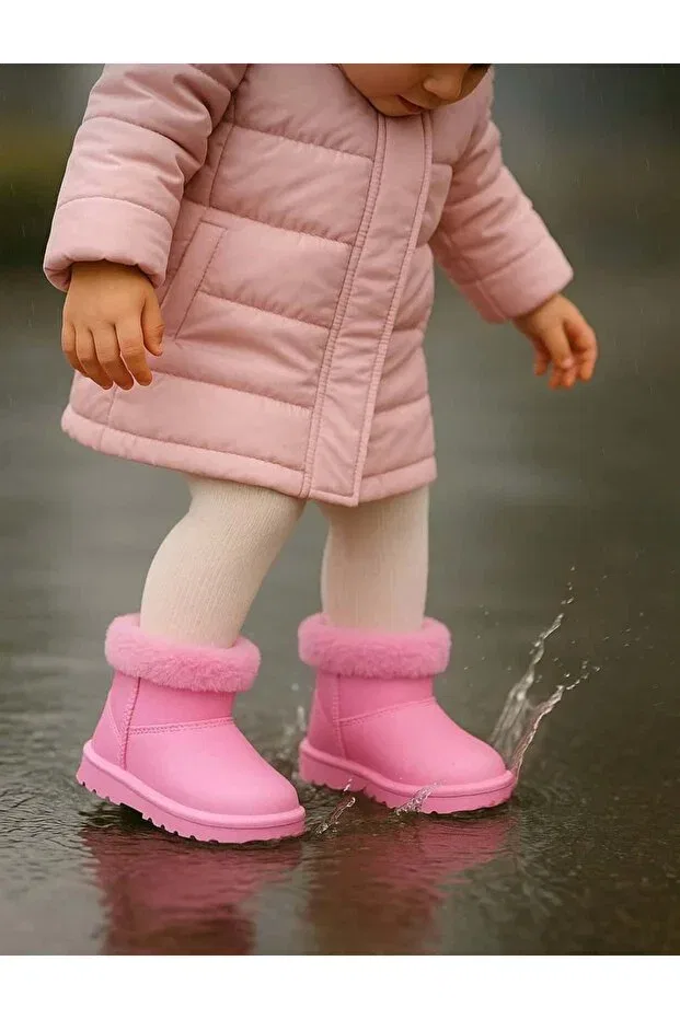 Детские сапоги для девочек водонепроницаемые Surpie Shoes, Pink