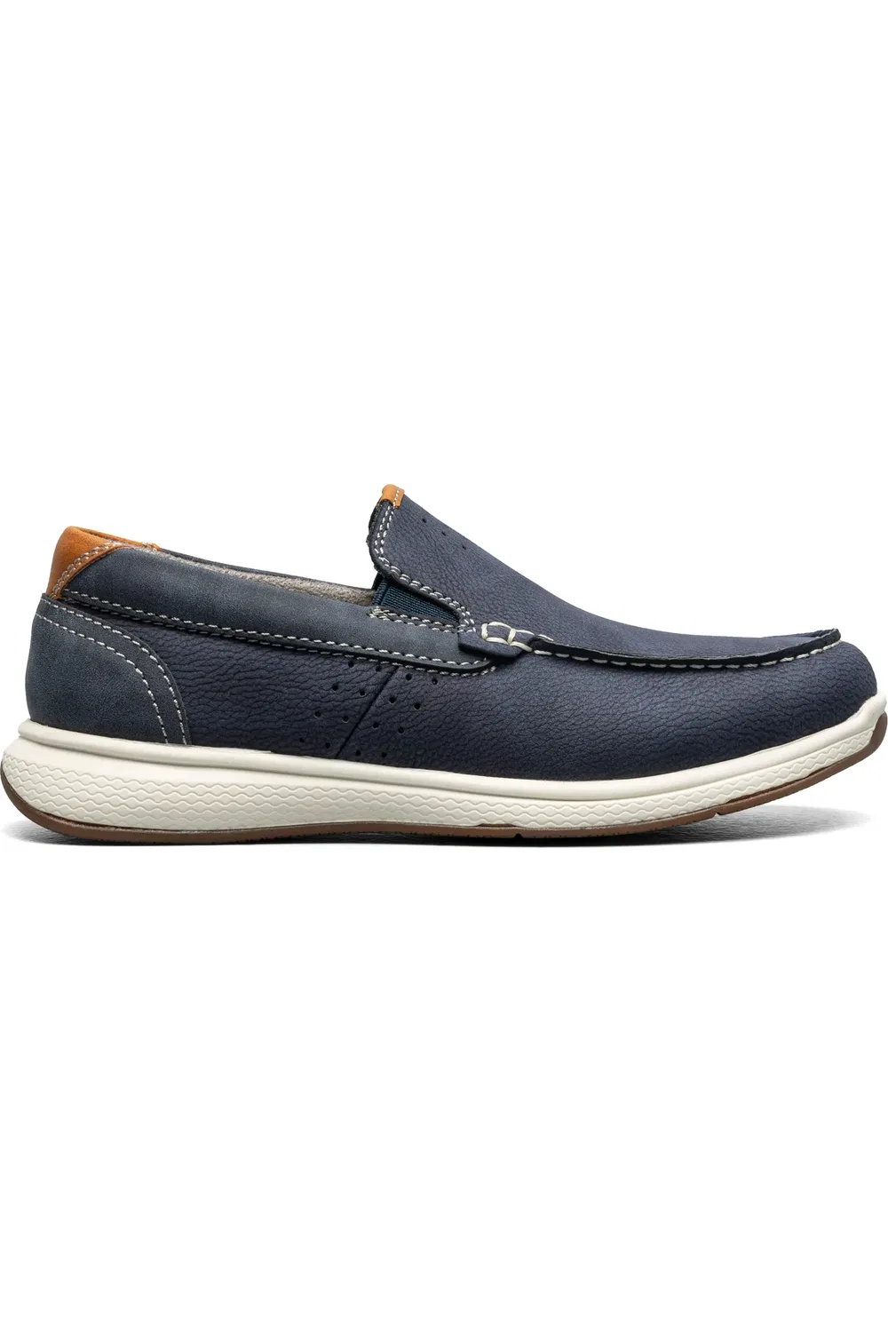 Детские туфли лоферы на плоской подошве Crossover Florsheim, Nvy Nubuck — фото 3