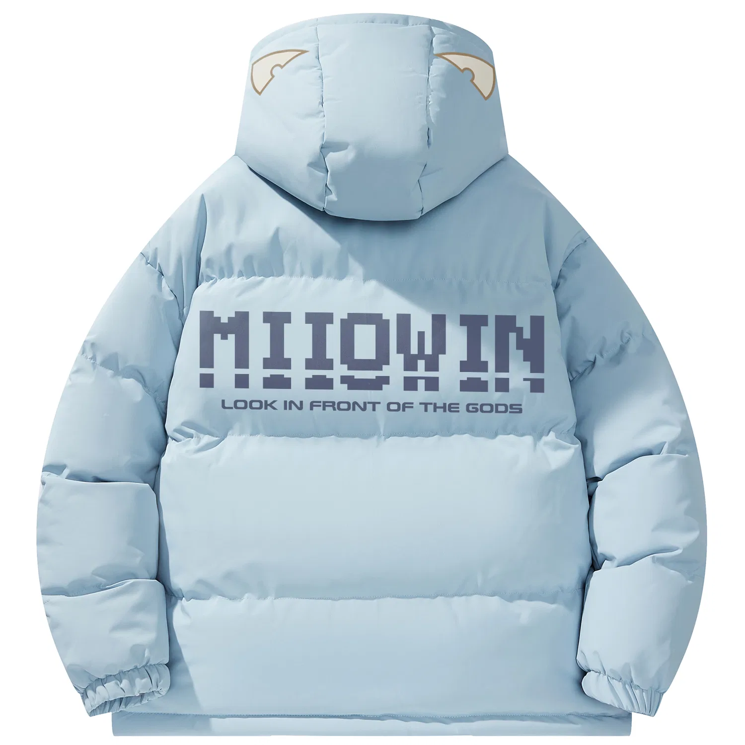 Детский утепленный пуховик с капюшоном Puffer Jackets Unisex MIIOW, BM06 Sky Blue