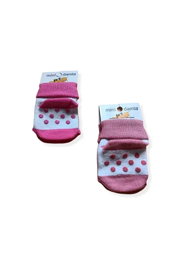 Детские носки для новорожденных с нескользящей подошвой Minidamla, Pink