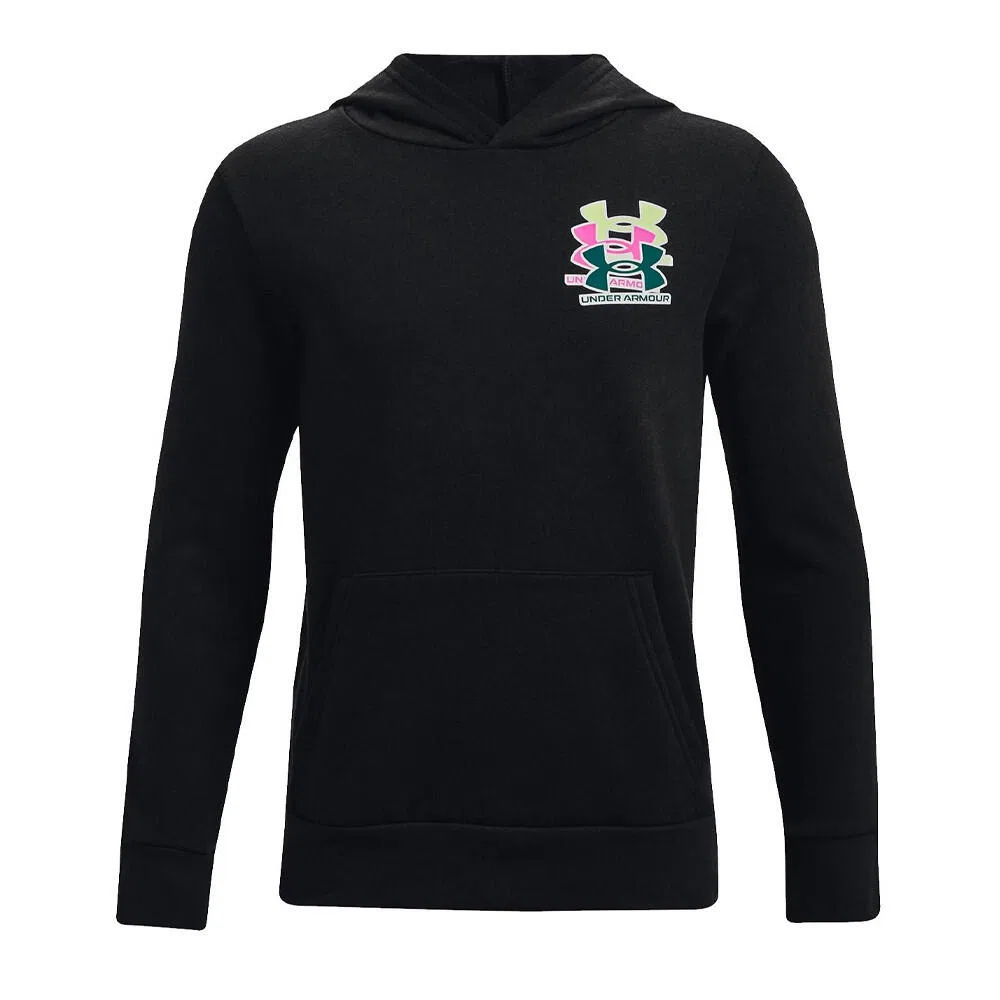 Детское худи Rival Fleece Under Armour, Schwarz