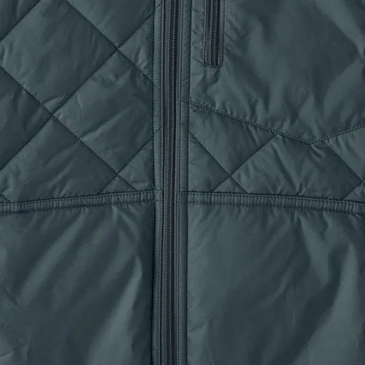 Утепленное худи-бомбер с ромбовидной стежкой Diamond Quilted Patagonia, Summit Blue — фото 2