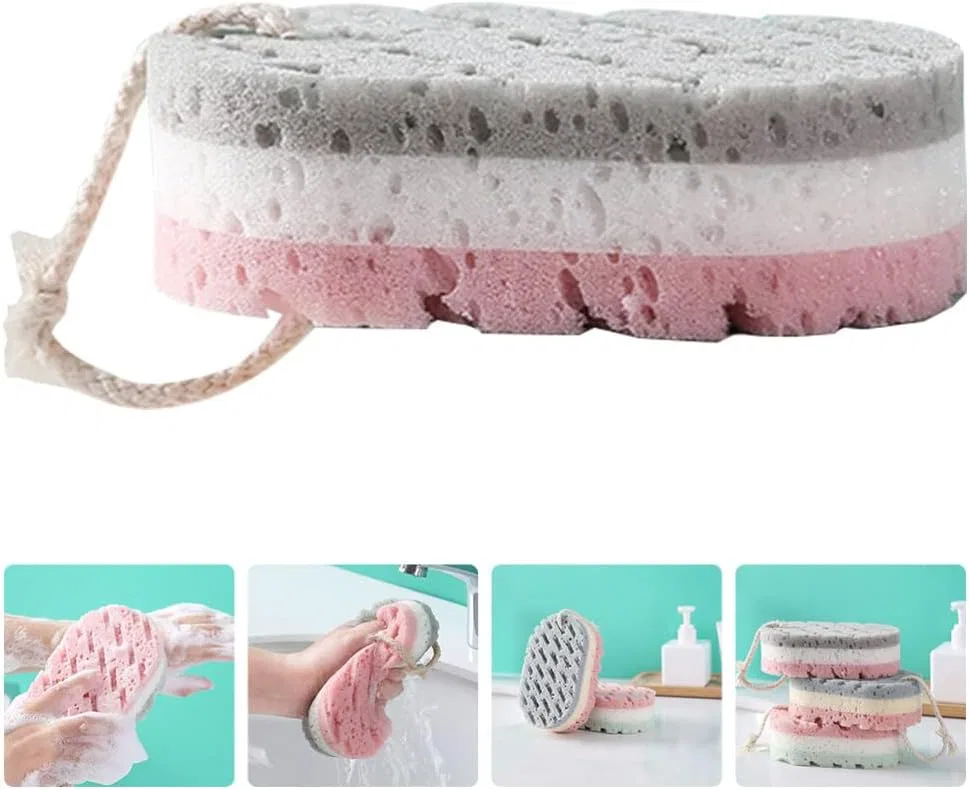 Бамбуковый скраб для тела 4 шт, Alipis, 15x9x5 см, мультиколор — фото 2