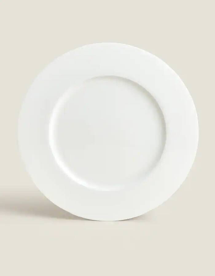 

Сервировочное блюдо Zara Home Round Bone China Serving Dish, белый