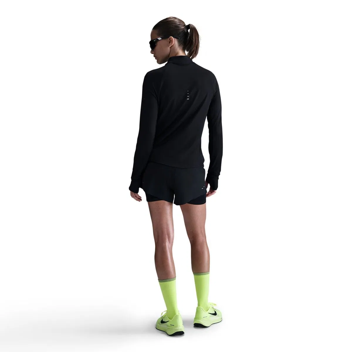 Женский лонгслив с длинным рукавом Swift Dri-Fit UV HZ Top Nike, Black/Reflective Silv — фото 2